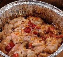 Steamed Pig Brain in Aluminum Foil