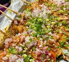 Sliced Pork Kidney with Big Knife