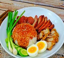 Char Siu and Sausage Rice