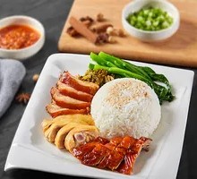Roast Duck and Chicken Rice