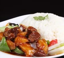 Beef and Potato Rice Bowl