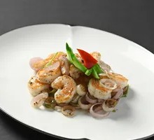 Black Truffle and Caramelized Onion Prawn Balls