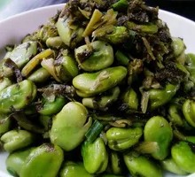 雪菜蚕豆米