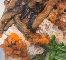 Braised Pork and Eggplant Rice Combo