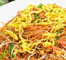 Ham and Egg Fried Rice Noodles