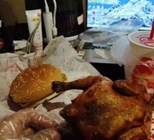 Honey-glazed扒 Chicken