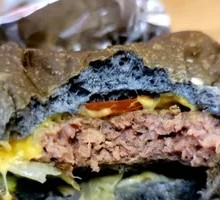 Bamboo Charcoal Beef Burger