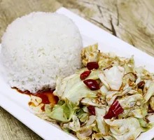 Shredded Cabbage Rice Bowl