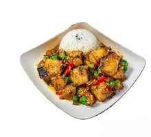 Braised Cutlassfish Rice Bowl