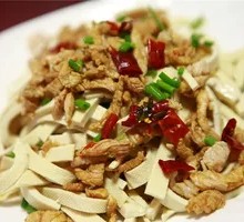 Stir-Fried Pork and Tofu Skin Rice Bowl