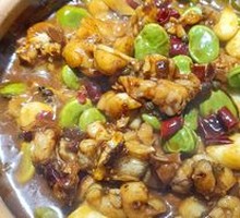 Spicy Bullfrog and Prawn Stew