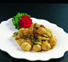 Sour Cabbage Stir-Fried Glutinous Rice Balls