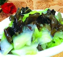 Black Mushroom Stir-fried with Baby Bok Choy