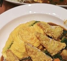 Fried Shrimp Cutlet Curry Omelette Rice