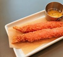 Pink Cherry Fried Giant Shrimp