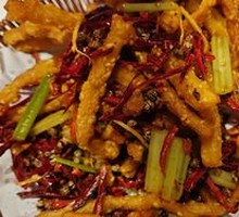 Dry-Fried Beef with Lotus Root Strips