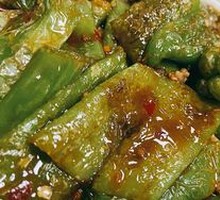 Braised Green Pepper with Tiger Stripes
