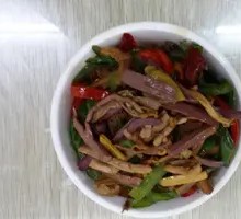 Fiddlehead Fern and Pork Shreds
