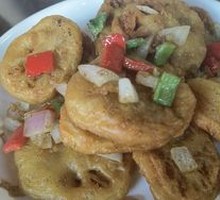 Dry-Fried Lotus Root with Meat Filling