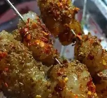 Grilled Lamb Fat Skewers