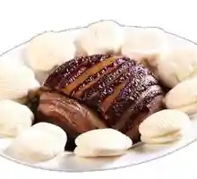 Mei Cai Stuffed Steamed Bun with Braised Pork