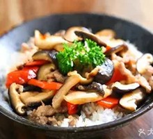 Shiitake and Pork Rice Bowl