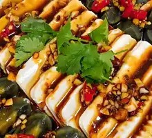 Century egg tofu salad