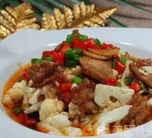 Pork Belly Stir-fried with Cauliflower