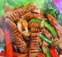 Squid and Pig Kidney Stir-fry