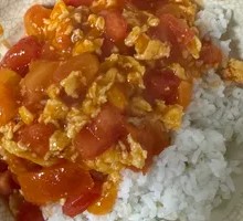 Tomato and Egg Rice Bowl
