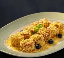 Mustard Crispy Shrimp with Fried Dough