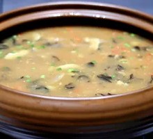 Preserved Egg and Eel Soup