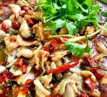 Fish with Pig Intestines