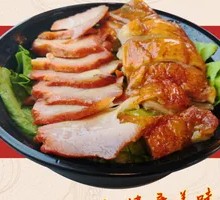 Char siu and roast duck rice
