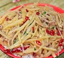 Potato and Pork Noodle Bowl