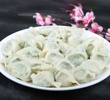 Chinese cabbage and pork dumplings