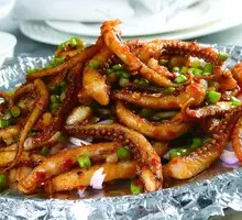 Grilled Squid Tentacles
