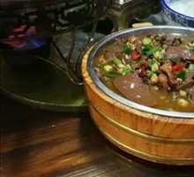 Duck Blood with Chicken Offal Stir-fry