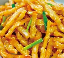 Dry-Fried Sesame Lotus Root Strips