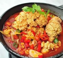 Dry Pot Fish Roe Tofu