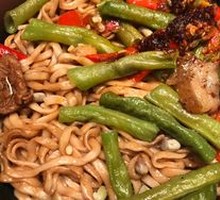 Spicy Green Beans and Pork Noodles