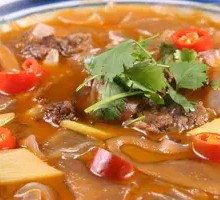 Mutton Soup with Tofu Noodles