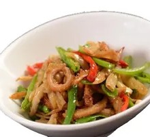 Green Pepper Stir-fried Beef Tripe
