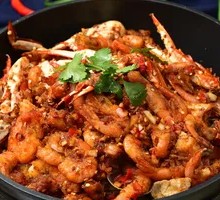 Spicy Shrimp and Frog