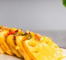 Foie Gras Stuffed Lotus Root