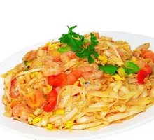 Egg and Pork Stir-fried with Tofu Noodles