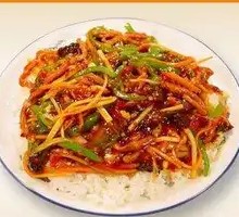 Fish-Flavored Shredded Pork Rice Bowl