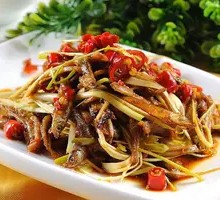 Pickled Mustard Green Stir-fried with Yellow Croaker
