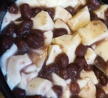 Red Bean Double-Layer Milk Pudding