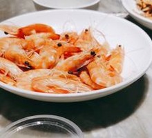 Crispy Scallion Shrimp in Iron Pot